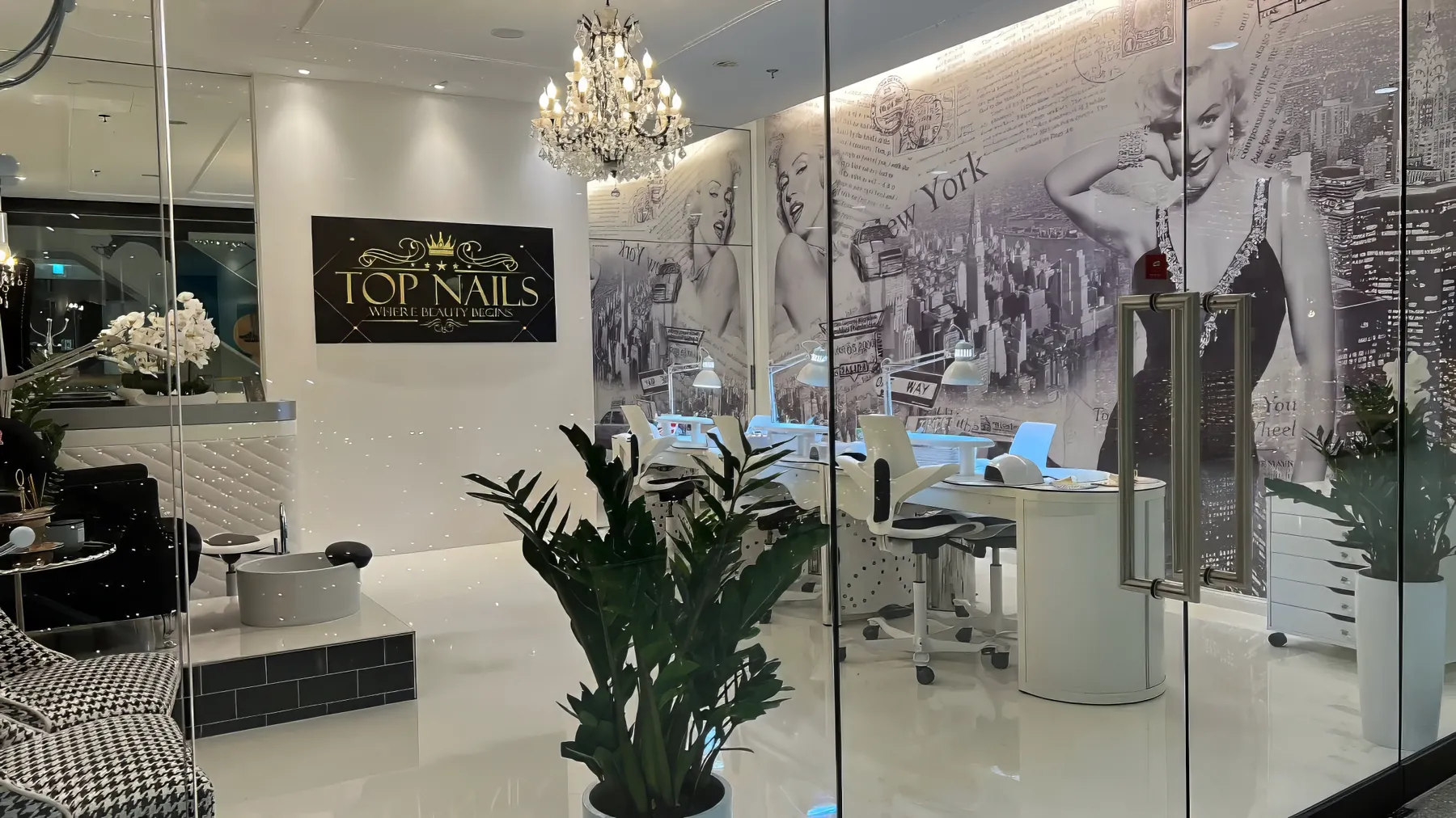 Arbeitsplätze im Salon