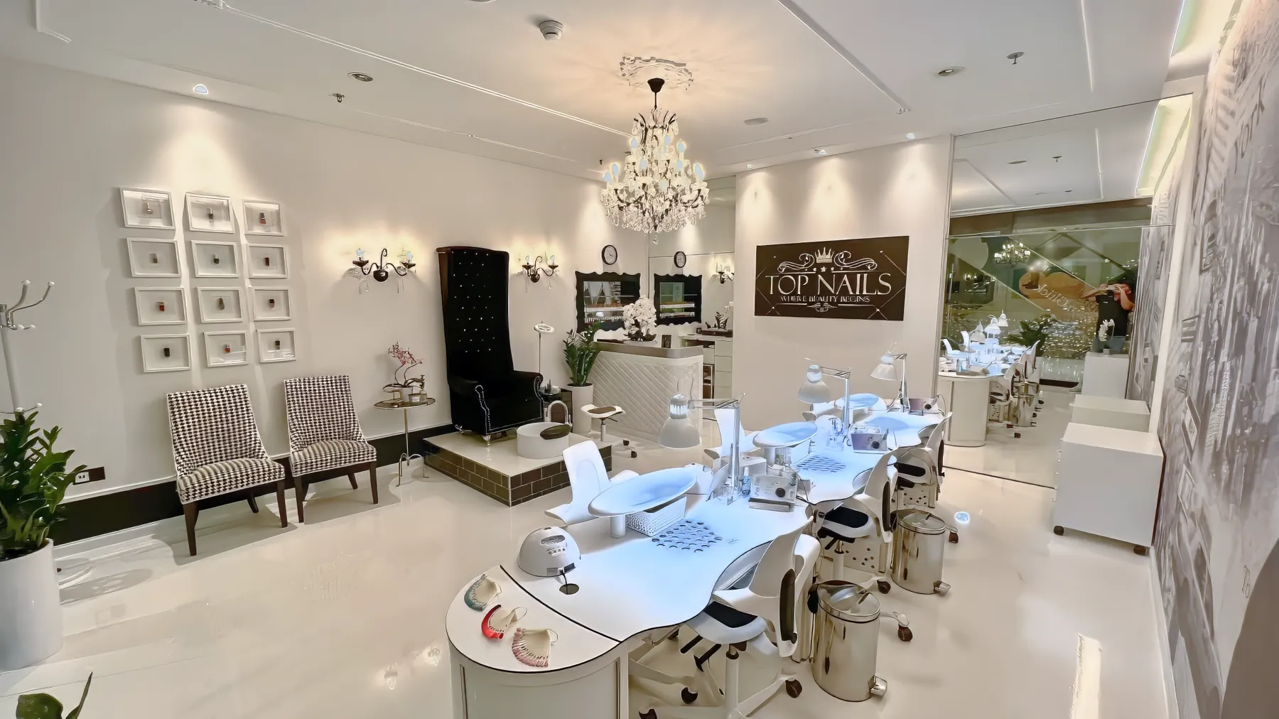 Pediküre-Sessel im Salon