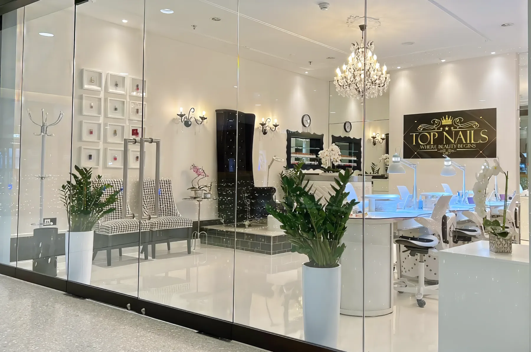 Eingangsbereich von Top Nails